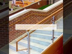 फ्रेमलेस टेम्पर्ड ग्लास पैनल सीढ़ी रेलिंग एडजस्टेबल डिज़ाइन आर्क ग्रिप क्लैंप 304 316 फिटिंग