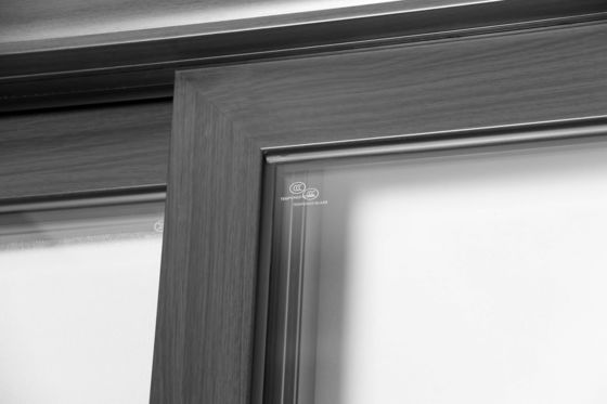 काला टाइफून प्रतिरोध एल्यूमीनियम स्लाइडिंग दरवाजा एल्यूमीनियम फ्रेम 1.5 एल्यूमीनियम स्लाइडिंग दरवाजा