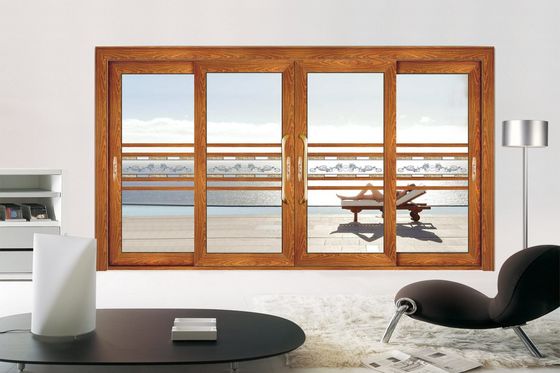 डबल ग्लास एल्यूमीनियम स्लाइडिंग दरवाजा तूफान प्रतिरोध बहु स्लाइड ग्लास दरवाजा