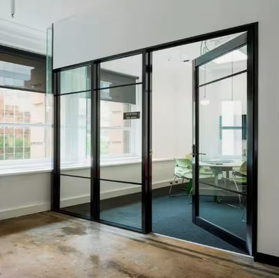 दीवारें डिवाइडर आंतरिक एल्यूमीनियम स्विंग दरवाजे अनुकूलित फ्रेंच Casement