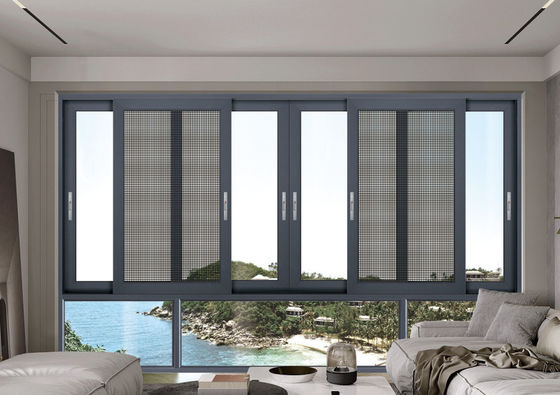 अनुकूलन योग्य एल्यूमीनियम स्लाइडिंग विंडो टेम्पर्ड लेमिनेटेड के साथ प्रतिस्थापन