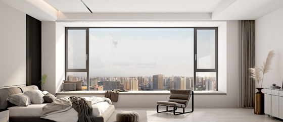 लचीला एल्यूमीनियम झुकाव और घुमावदार खिड़कियां सुरक्षा एल्यूमीनियम प्रतिस्थापन खिड़कियां