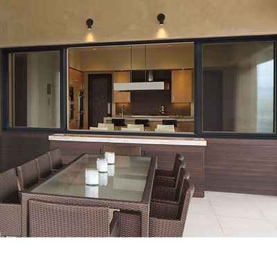 50 साल के जीवनकाल के लिए एल्यूमीनियम मिश्र धातु फ्रेम और इंसुलेटेड ग्लास के साथ डबल ग्लेज्ड स्लाइडिंग विंडो