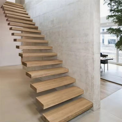 गुणवत्ता  SZG Modern Design Floating Staircase Customized Floating Wooden Staircase फैक्टरी