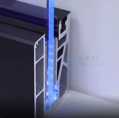 लामेल यू चैनल ग्लास बैलस्ट्रेड लमिनेटेड ग्लास के साथ शीर्ष पर घुड़सवार स्थापना