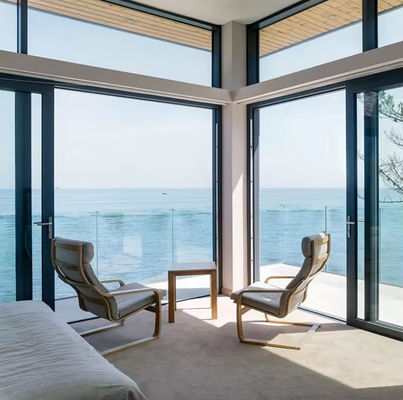 शोर में कमी एल्यूमीनियम स्लाइडिंग दरवाजा अछूता ग्लास 3 मीटर एल्यूमीनियम स्लाइडिंग दरवाजे