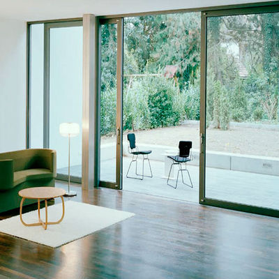 भारी शुल्क बड़े एल्यूमीनियम स्लाइडिंग दरवाजे अनुकूलित पर्यावरण संरक्षण