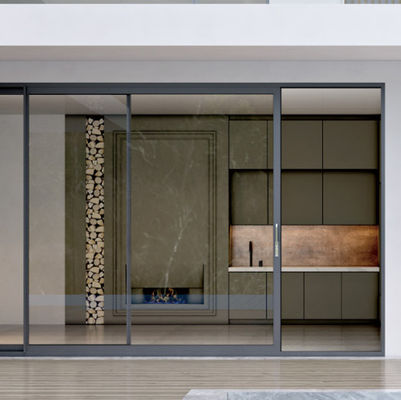 अनुकूलित आयाम एल्यूमीनियम स्लाइडिंग दरवाजा अछूता ग्लास डबल ग्लास्ड स्लाइडिंग दरवाजे