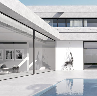 आसान स्थापना एल्यूमीनियम आंतरिक स्लाइडिंग दरवाजे अनुकूलित 1.8 एल्यूमीनियम स्लाइडिंग दरवाजा