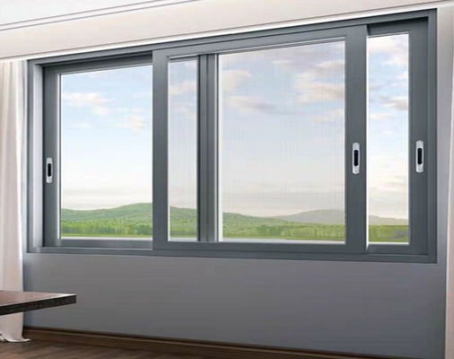 बाहरी तूफान प्रतिरोधी स्लिमलाइन एल्यूमीनियम स्लाइडिंग दरवाजे फ्लोरोकार्बन स्प्रे