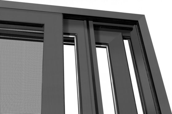 टिकाऊ एल्यूमीनियम प्रोफाइल स्लाइडिंग डोर टेम्पर्ड ग्लास के साथ अनुकूलन योग्य