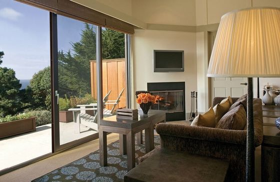 टिकाऊ मोटी एल्यूमीनियम स्लाइडिंग ग्लास दरवाजे क्षैतिज उद्घाटन शैली