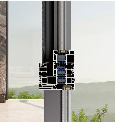 एल्यूमीनियम टिकाऊ स्विंग खुली खिड़की के साथ टुकड़े टुकड़े कांच और टेम्पर्ड अछूता कांच