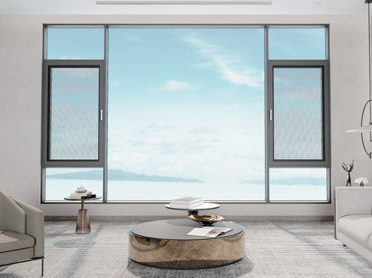 आसान रखरखाव एल्यूमीनियम स्विंग विंडो संक्षारण प्रतिरोधी स्विंग ग्लास विंडो