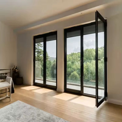 भारी शुल्क एल्यूमीनियम फ्रेम स्विंग डोर थर्मल ब्रेक आसान रखरखाव