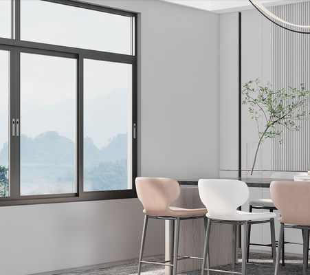 बहु बिंदु तालाबंदी प्रणाली और हार्डवेयर के साथ SZG पाउडर लेपित स्लाइडिंग एल्यूमीनियम विंडो