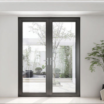 थर्मल ब्रेक एल्यूमीनियम ग्लास स्विंग डोर ओपन केसमेंट संक्षारण प्रतिरोधी