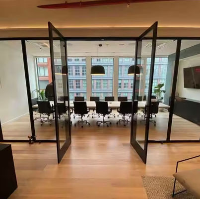 प्रवेश एल्यूमीनियम स्विंग डोर जंग प्रतिरोधी एल्यूमीनियम ग्लास hinged दरवाजा