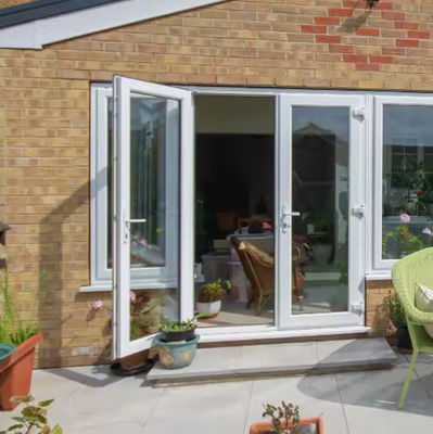 प्रवेश एल्यूमीनियम स्विंग डोर जंग प्रतिरोधी एल्यूमीनियम ग्लास hinged दरवाजा