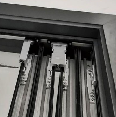 अछूता ग्लास एल्यूमीनियम तह छत दरवाजे अनुकूलित एल्यूमीनियम द्विगुना दरवाजे सफेद