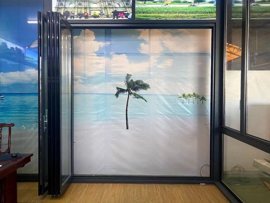 अनुकूलन योग्य एल्यूमीनियम द्विगुना ग्लास दरवाजे सुचारू संचालन के लिए आसान स्थापना