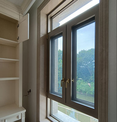 डबल ग्लेज़्ड एल्यूमीनियम स्विंग विंडो कस्टम स्विंग ग्लास विंडो