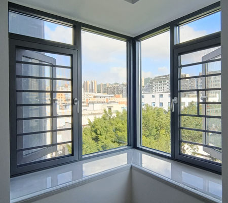 अनुकूलन योग्य एल्यूमीनियम स्विंग विंडो पाउडर लेपित Casement स्विंग विंडो