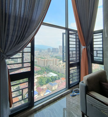 आधुनिक एल्यूमीनियम स्विंग विंडो अछूता ग्लास स्विंग ओपन विंडो