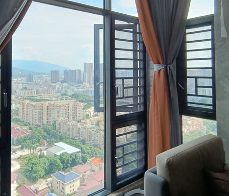 आधुनिक एल्यूमीनियम स्विंग विंडो अछूता ग्लास स्विंग ओपन विंडो