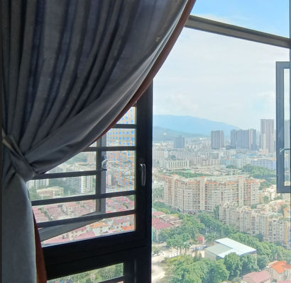 आधुनिक एल्यूमीनियम स्विंग विंडो अछूता ग्लास स्विंग ओपन विंडो