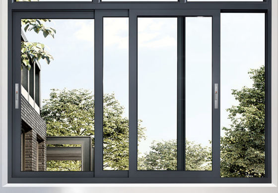 प्रबलित लेमिनेटेड एल्यूमीनियम स्लाइडिंग विंडो सुरक्षा एल्यूमीनियम ग्लास स्लाइडिंग विंडो