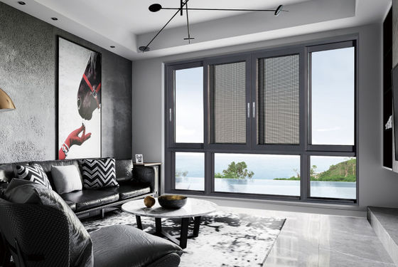 कीट सुरक्षा और अछूता ग्लास के साथ बहु बिंदु लॉक एल्यूमीनियम स्लाइडिंग Sash विंडो