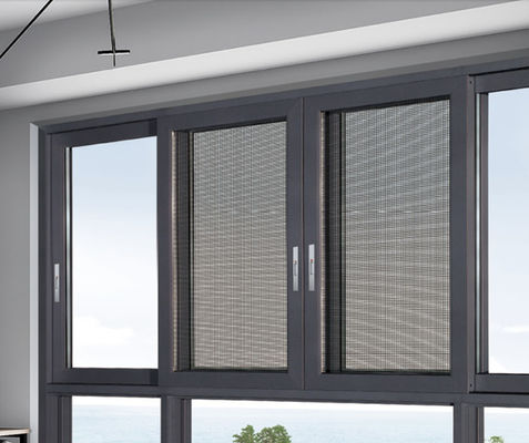 कीट सुरक्षा और अछूता ग्लास के साथ बहु बिंदु लॉक एल्यूमीनियम स्लाइडिंग Sash विंडो