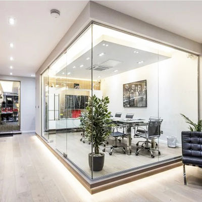 वाणिज्यिक कार्यालय कांच विभाजन दीवारें उच्च सुरक्षा आसान रखरखाव