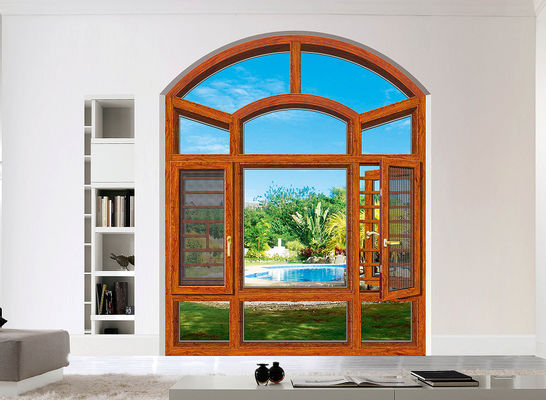 कीट सुरक्षा के साथ पाउडर लेपित टिल्ट टर्न एल्यूमीनियम खिड़कियां अनुकूलित