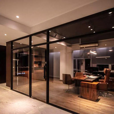 वाणिज्यिक फ्रेम रहित ग्लास कार्यालय की दीवारें अनुकूलन योग्य रंगीन ग्लास