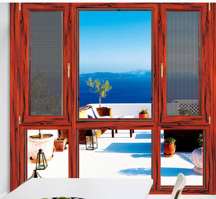 पवन प्रतिरोध झुकाव मोड़ एल्यूमीनियम खिड़कियां डबल ग्लेज़ के साथ समायोज्य