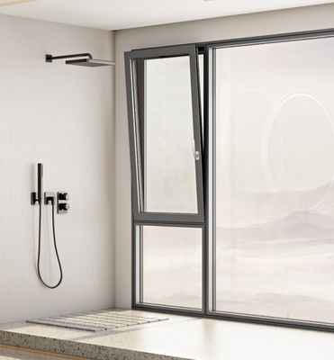 मौसम प्रतिरोधी झुकाव मोड़ सुरक्षा सुरक्षा के साथ एल्यूमीनियम खिड़कियां