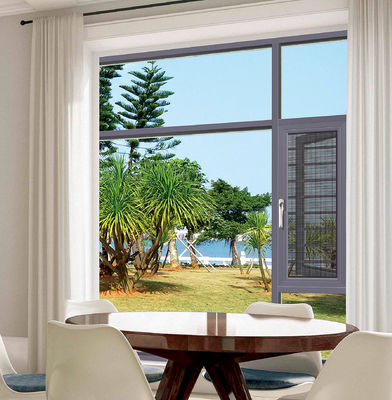 मौसम प्रतिरोधी झुकाव मोड़ सुरक्षा सुरक्षा के साथ एल्यूमीनियम खिड़कियां