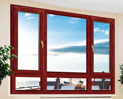 अछूता प्रोफाइल और संक्षारण प्रतिरोधी के साथ मजबूत एल्यूमीनियम झुकाव बारी खिड़कियां