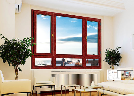 अछूता प्रोफाइल और संक्षारण प्रतिरोधी के साथ मजबूत एल्यूमीनियम झुकाव बारी खिड़कियां