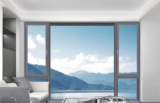 अनुकूलन योग्य एल्यूमीनियम झुकाव और घुमावदार खिड़कियां अछूता ग्लास के साथ ध्वनि अछूता