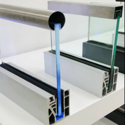 एसजीसीसी टेम्पर्ड ग्लास यू चैनल ग्लास बैलस्ट्रेड स्थिर संरचना एलईडी लाइट