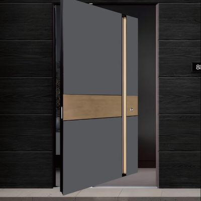 अनुकूलित एल्यूमीनियम मिश्र धातु घुमावदार प्रवेश द्वार भारी शुल्क कांच घूर्णन दरवाजा