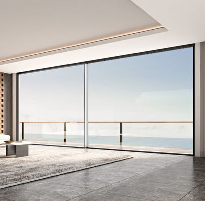 अनुकूलन योग्य एल्यूमीनियम स्लाइडिंग डोर स्लाइडिंग ओपनिंग विधि और कस्टम जरूरतों के लिए 1.2 मिमी-2.2 मिमी फ्रेम मोटाई