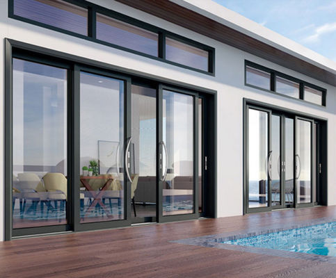 अपार्टमेंट या आवासीय आधुनिक डिजाइन शैली तेल धुएं की रोकथाम समारोह के साथ एल्यूमीनियम स्लाइडिंग दरवाजा