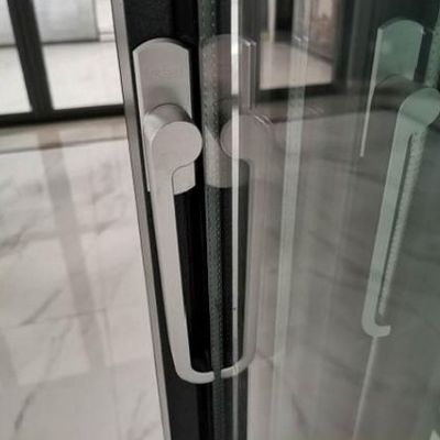 कस्टम आकार एल्यूमीनियम द्विगुना बाहरी दरवाजे टिकाऊ बहु-पैनल थर्मल इन्सुलेशन