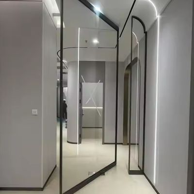ग्राहक संतुष्टि के लिए ईपीडीएम रबर सील पट्टी के साथ एल्यूमीनियम फ्रेम ग्लास पिवोट दरवाजा