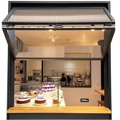 ध्वनिरोधी डबल ग्लासिंग और ठोस टेम्पर्ड ग्लास के साथ एल्यूमीनियम फोल्ड अप विंडो