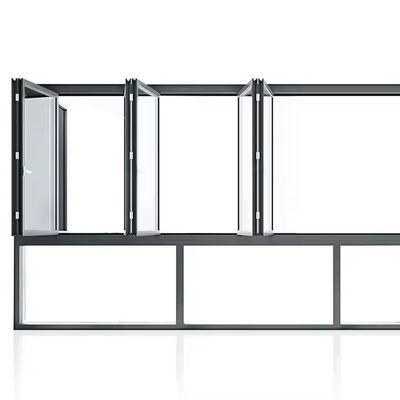 ऊर्ध्वाधर एल्यूमीनियम द्वि-भुजाऊ खिड़की अनुकूलित ग्लास और फ्रेम के साथ उच्च ऊर्जा दक्षता